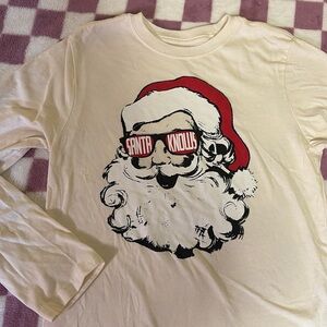 Santa Knows Long Sleeve Shirt